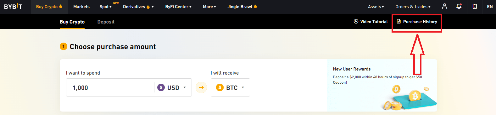Comment déposer sur Bybit Comment déposer sur Bybit