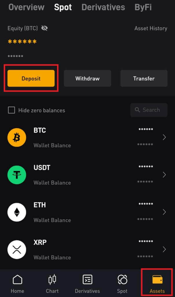 Как снять и внести депозит на Bybit Как снять и внести депозит на Bybit